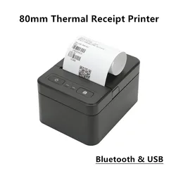 80mm Thermal Receipt POS Printer USB Wireless Bluetooth Ticket Bill IOS Android PC Invoice Business Retail Inkless