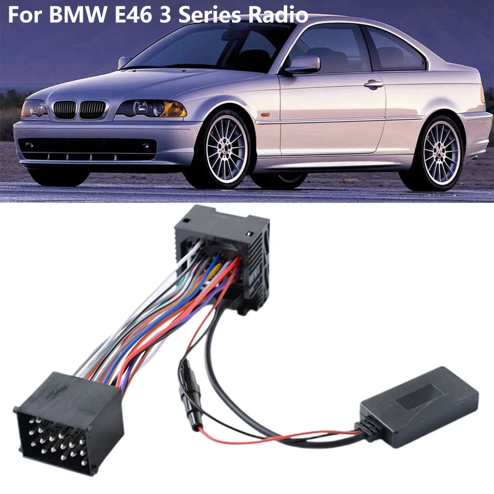 

Для BMW E46 3 серия радио-Bluetooth 10 Pin AUX IN аудио кабель адаптер Черный Аксессуары для автомобилей