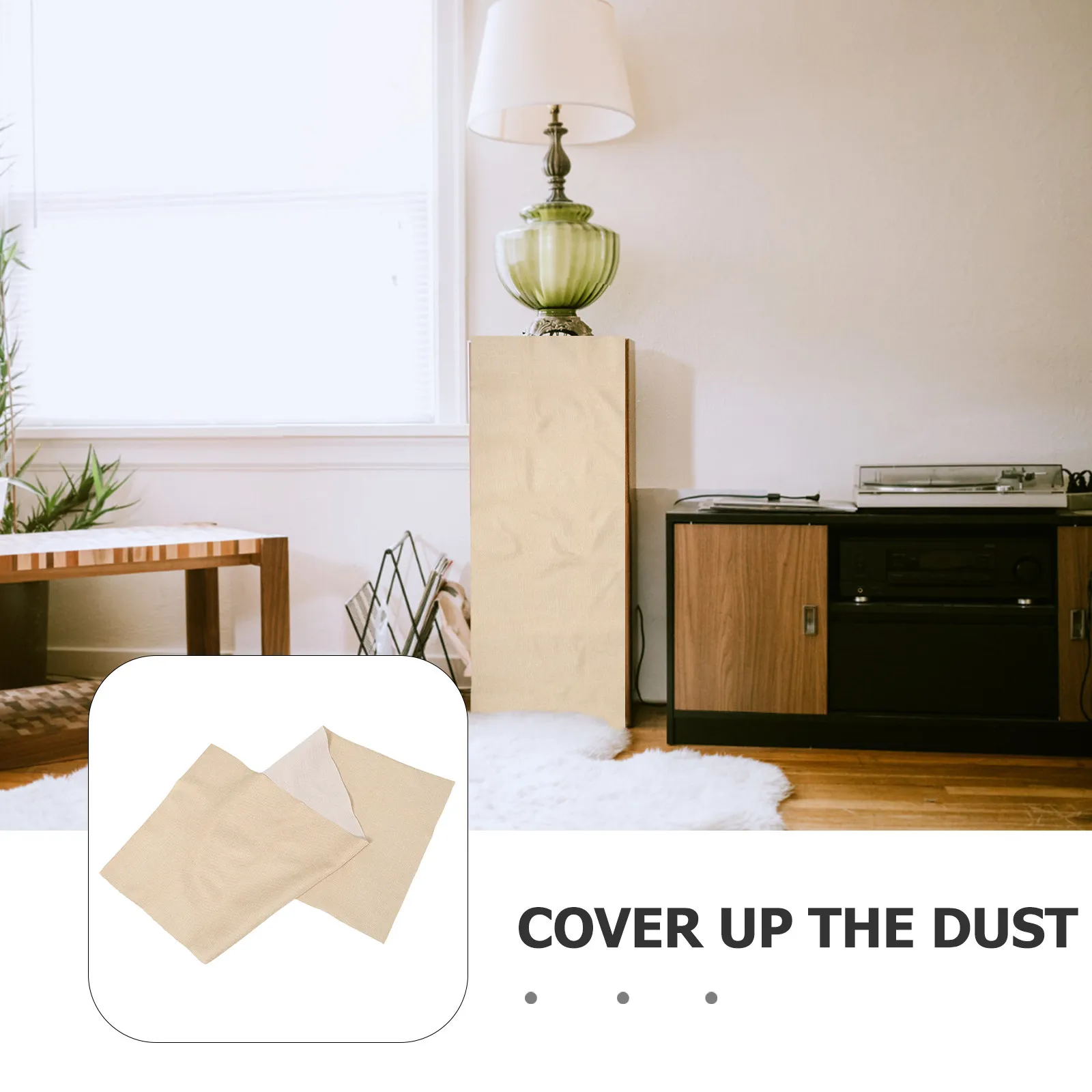 Linen Speaker Grill Cloth 57.5x19.7 Inch Retro Acoustic Fabric Dustproof Replacement Mesh Cover Home Stage Stereo Speaker Box