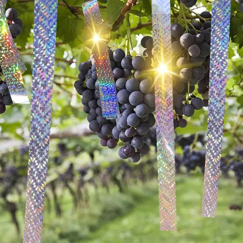 عاكس الطيور طارد تخويف الشريط حديقة حماية مزدوجة الوجهين وامض الردع المادي الحمام الغراب بطة الطيور الشريط