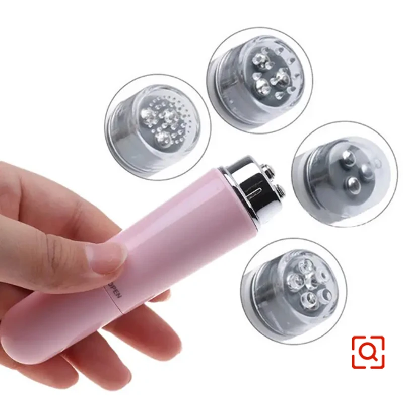 Mini Portable 4 Head Electric Eye Massager Facial Massage Device Pen Facials Great Vibration Lift Face Massage Stick Hot