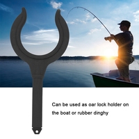2Pcs Marine Boat Dinghy Oar Lock Fishing Rod Holder Rowlock Horn Side Mount Rowing Boat Kit for Kayak Canoe Yacht Accessories