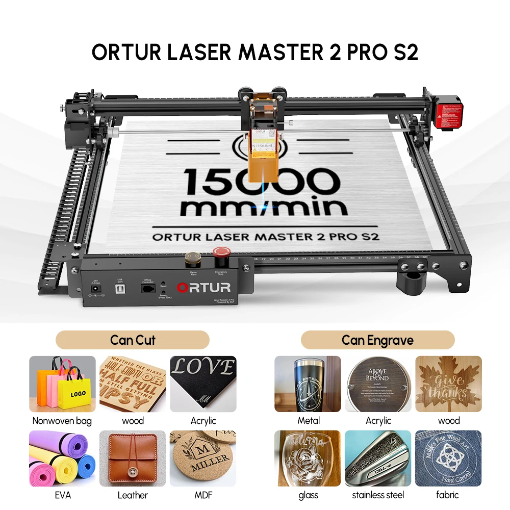 Laser Engraver AlgoLaser DIY 10W Ultra Accurate Engraving Cutting Machine DIY Cutter APP Woodworking Metal Wood Leather Acrylic