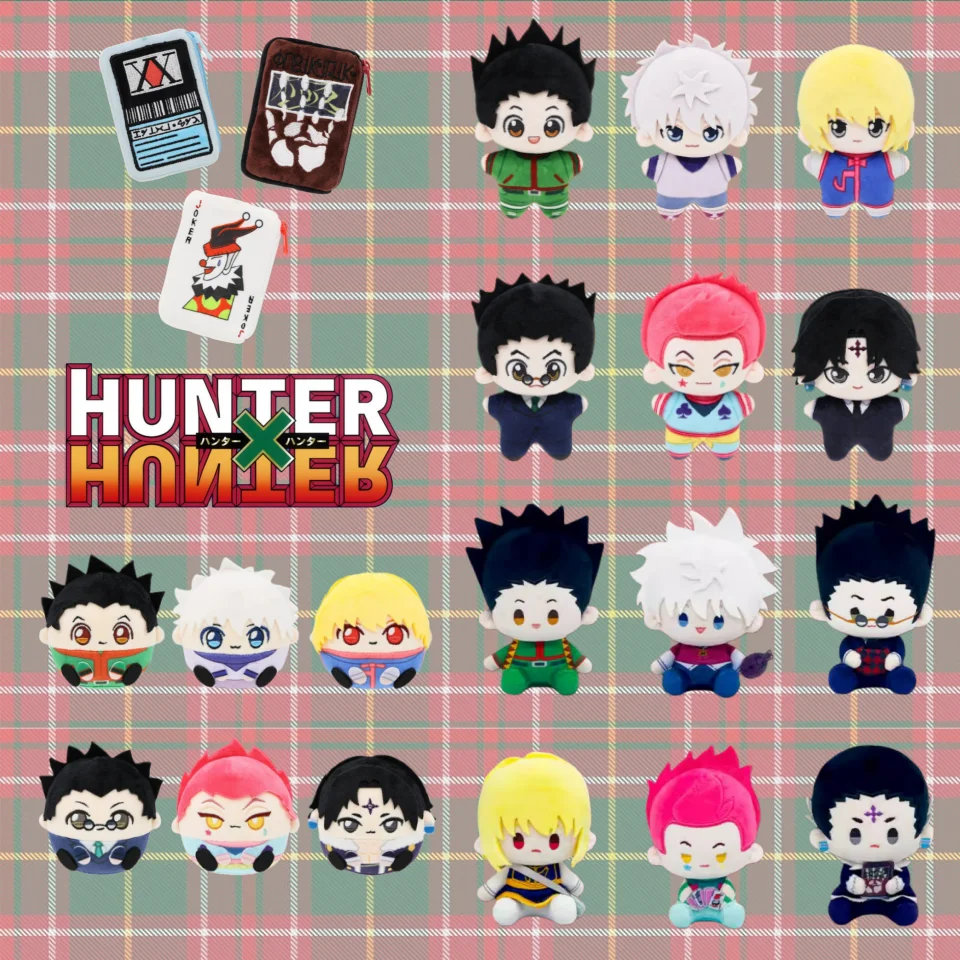 

Hunter X Hunter плюшевая глухая коробка, оригинальная загадочная игрушка Gon Killua Kurapika, подвеска в стиле аниме, брелок-кошелек, милый подарок, кавайная сумка, декор