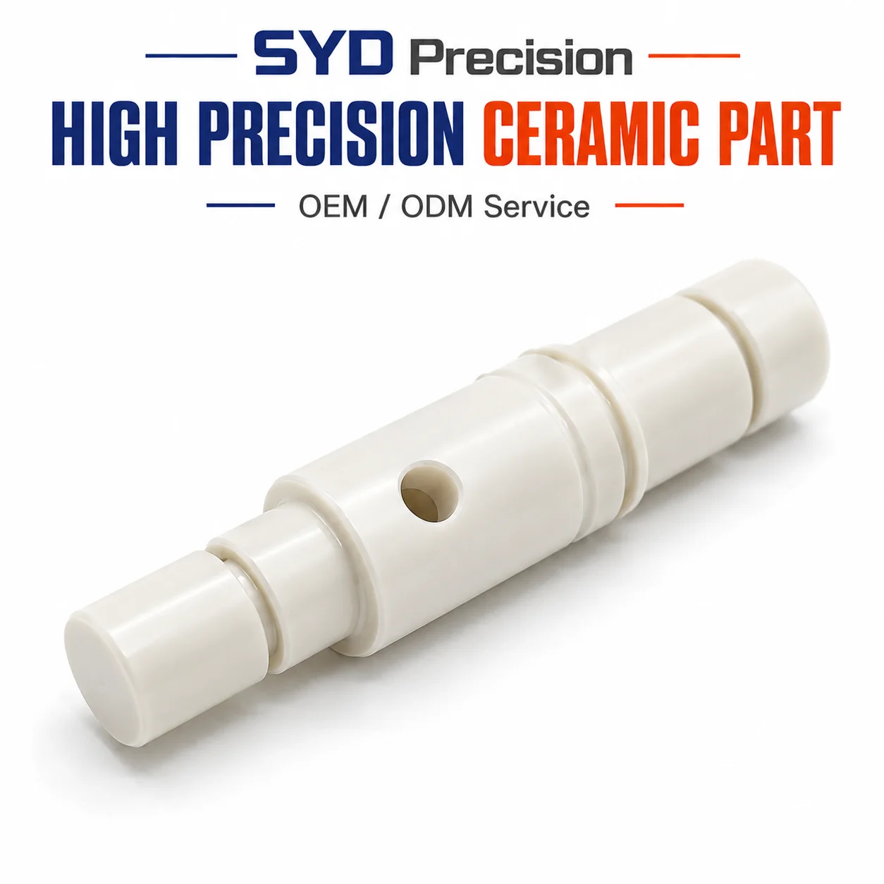 Custom Zirconia Ceramic Valve Spool Precision Ceramic Plunger CNC Machined Industrial Parts OEM ODM
