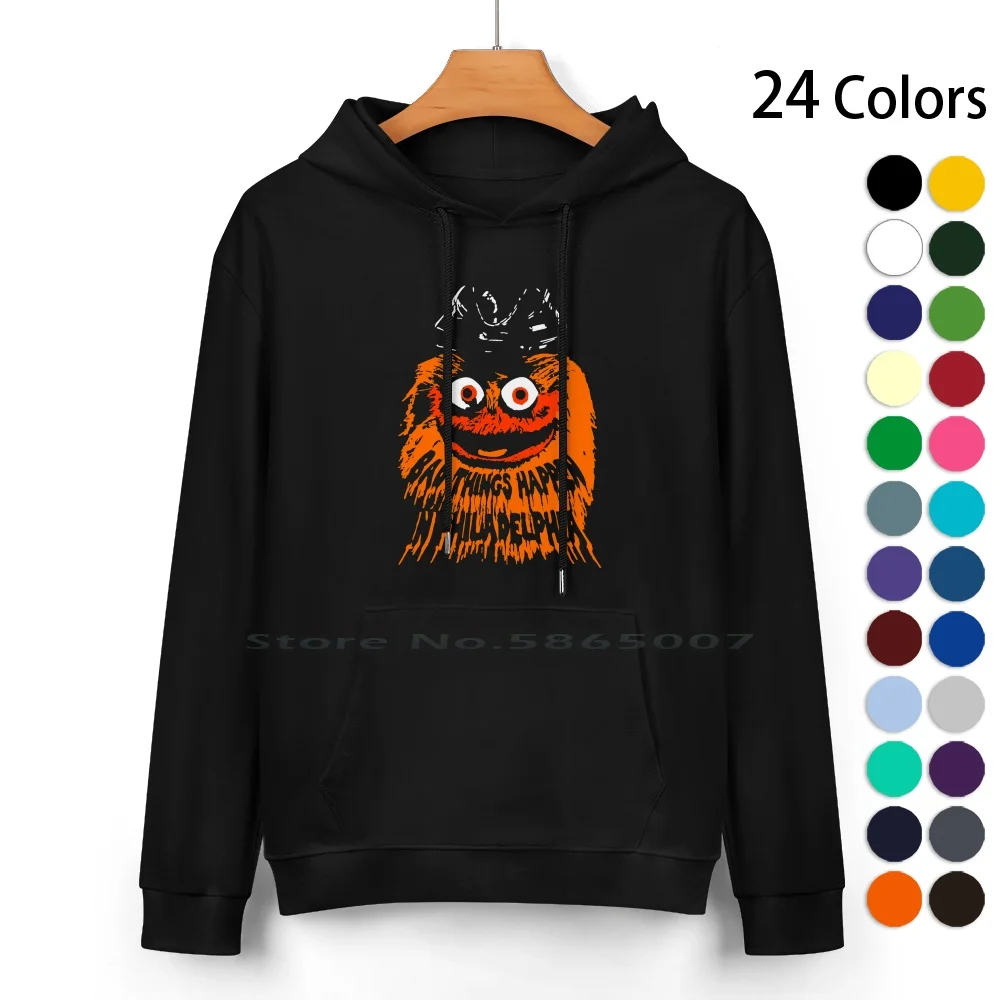 Bad Things Happen In Philadelphia Pure Cotton Hoodie Sweater 24 Colors Bad Things Happen Philadelphia Philly Gritty Flyers