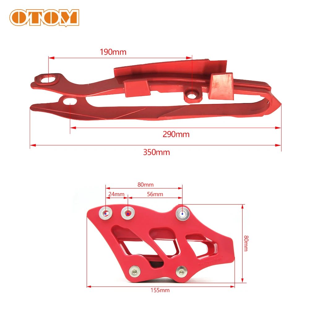 OTOM Motorcycle Chain Guide Chain Slider Plastic Guard Sprocket Protector For CR125R CRF250R CRF450R CRF450RX Pit Dirt Bike Part