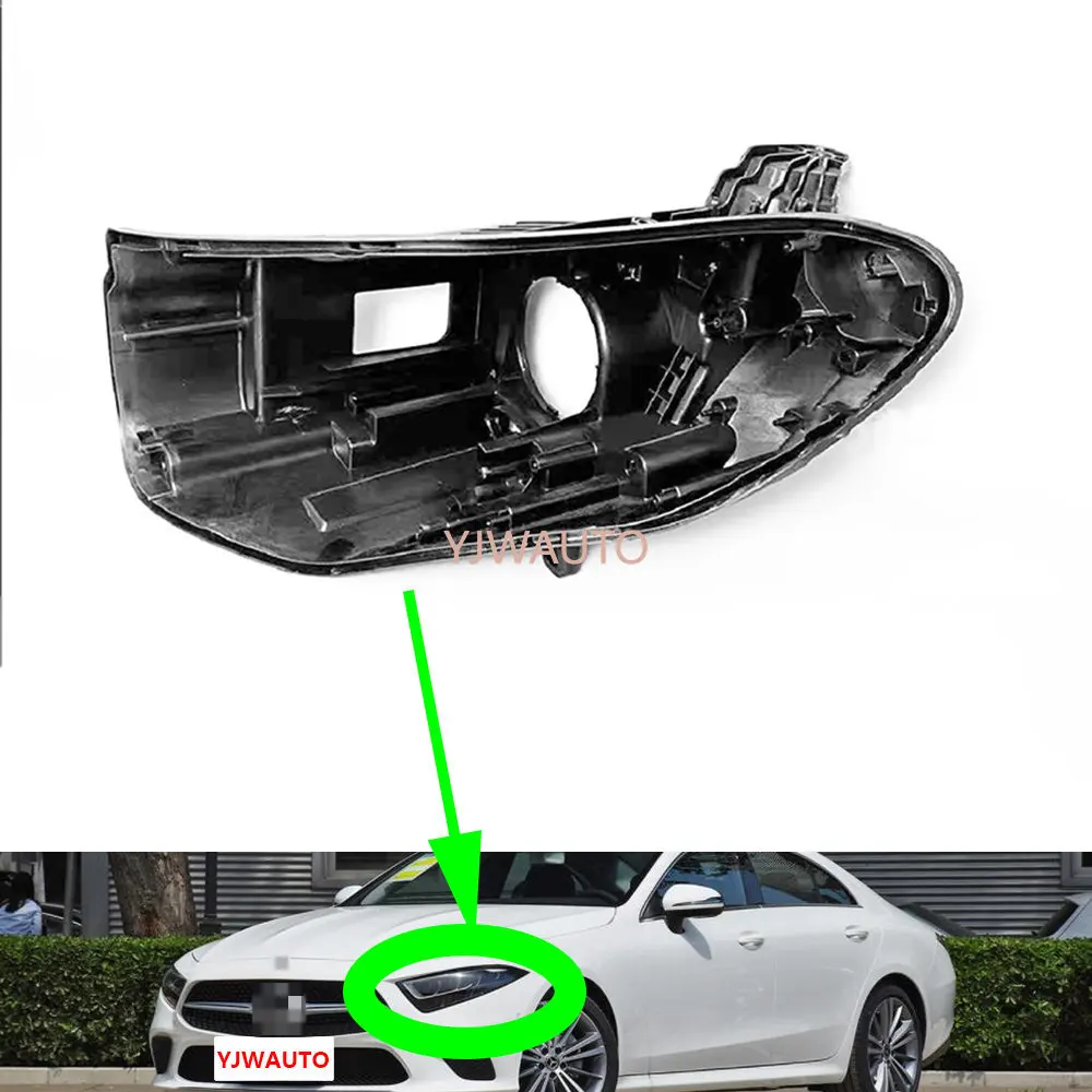 Headlight House Holder For Mercedes-Benz W218 CLS 257 2019~2021 Headlamp Base Car Light Front Lamp Holder Auto Back House