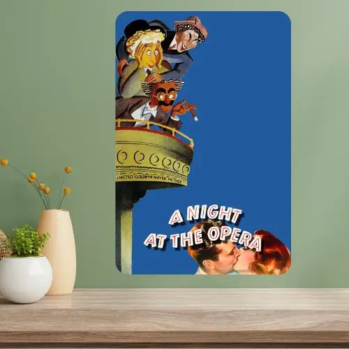 A Night at the Opera  Movie Metal Poster Sign Marx Brothers