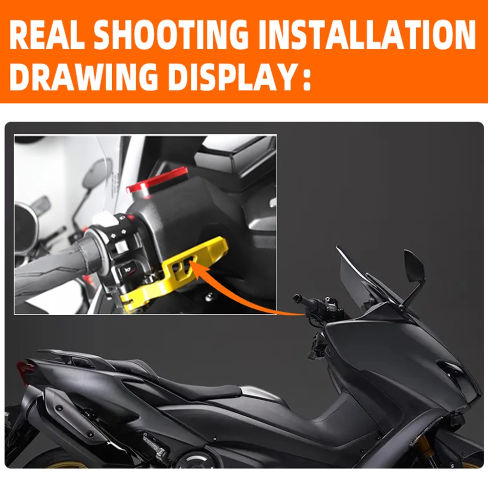 Untuk Yamaha TMAX530 TMAX500 Set/set 500 T-max 530 T-max500 T-MAX530 Aksesori Motor Tuas Rem Parkir Rem Tangan Rem Tangan