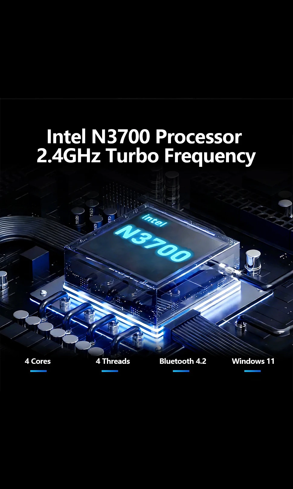 Intel N3700 15.6 Inch Ultra Slim Laptop 4 Core 4 Thread 1.6GHz 2.4GHz Turbo 16GB RAM 2TB SSD High Performance Notebook Gamer Pro