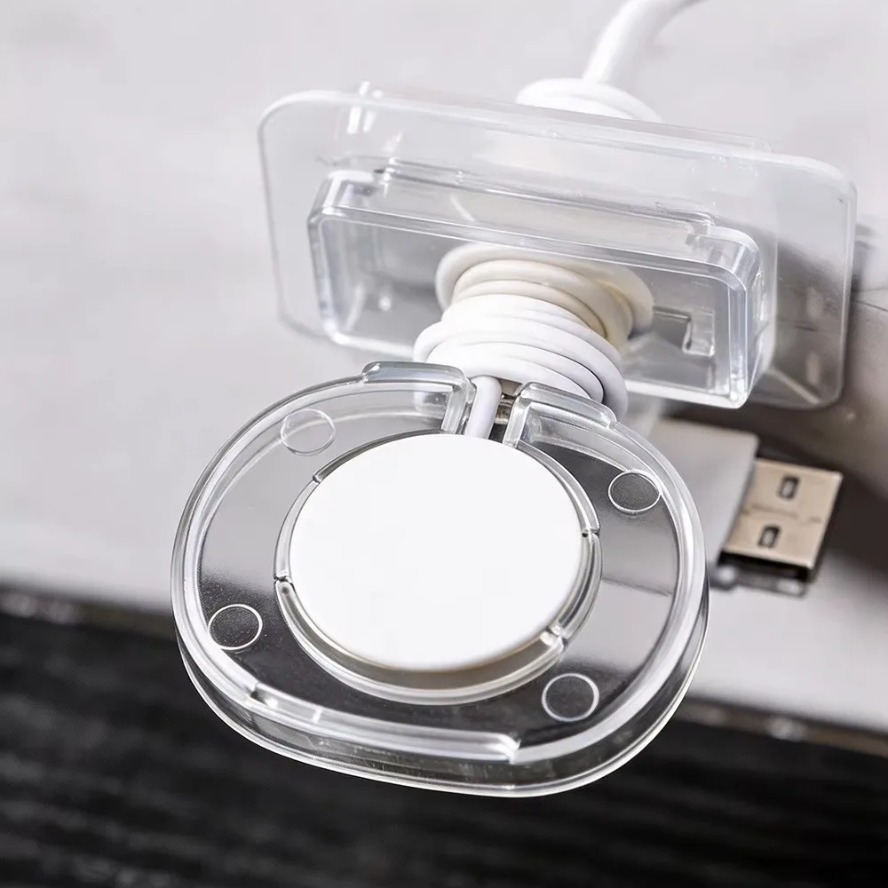 Wall Mounted Watch Charging Stand Adhesive Rotating Watch Display Rack Space Saving No-Drill Watch Charging Station