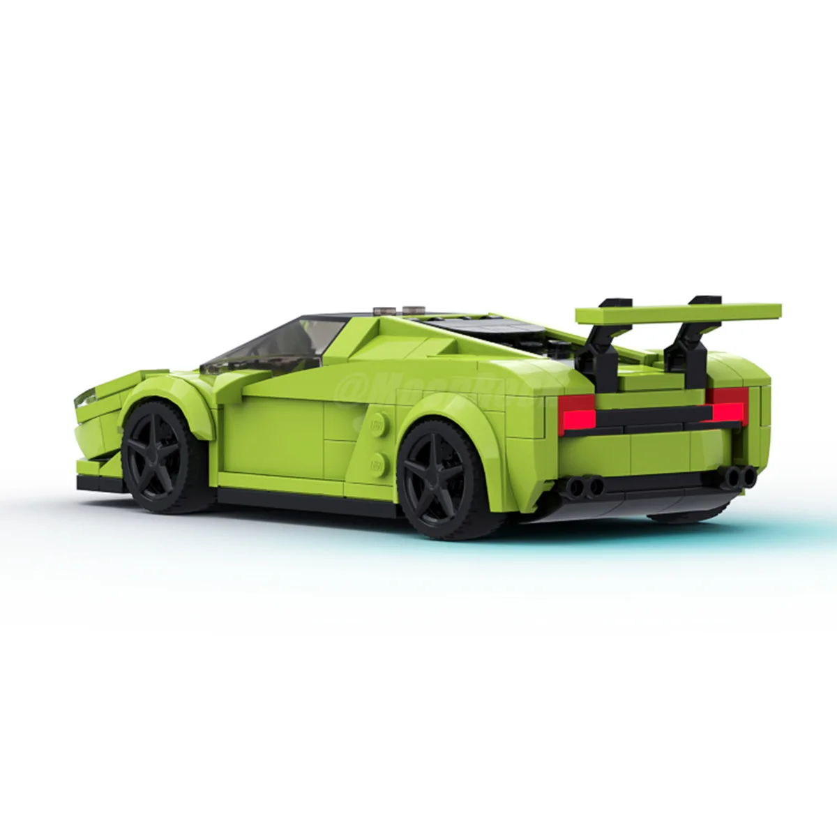 MOC Speed Champions-coche técnico Lambos Gallardos LP-560, supercoche, juegos de bloques de construcción, juguetes para niños, regalos para adultos, navidad, cumpleaños