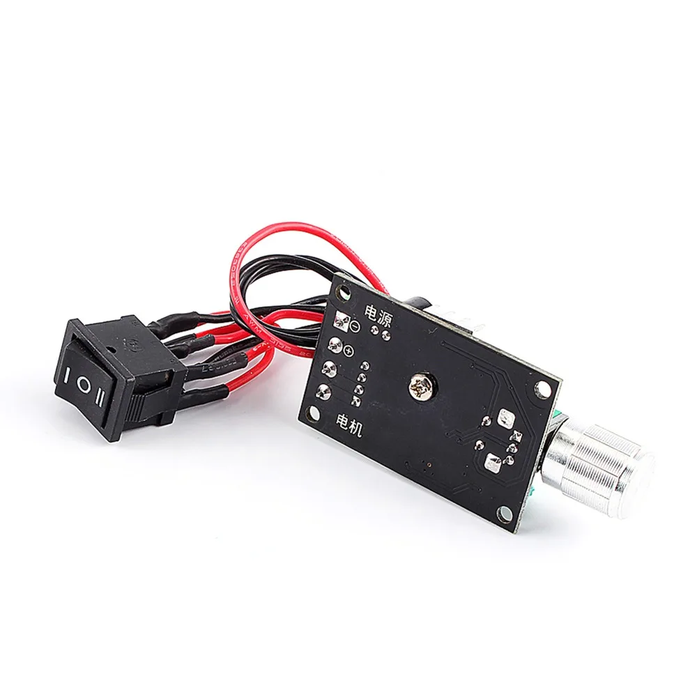 6‑28V Input Voltage DC Motor Speed Controller 3A Current Rating 80W Power Capacity Motor Speed Regulator Adjustable Knob
