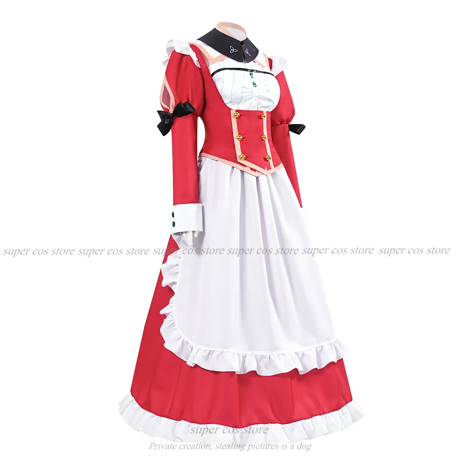 Gioco Hatred To Death In The House Horror Cosplay Galgame Mia Costume da cameriera Copricapo per donna ragazza