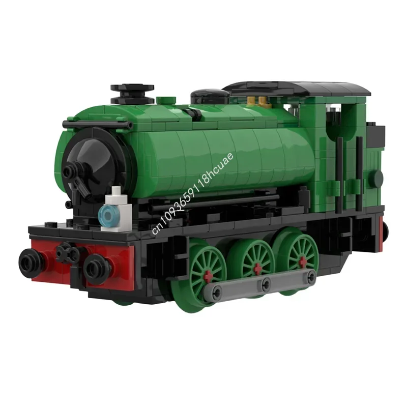 421PCS Hunslet Austerity 0-6-0ST [Bright Green] (6 Wide) Creative Toy Educational Moc Building Block Train Toy Gift for Children