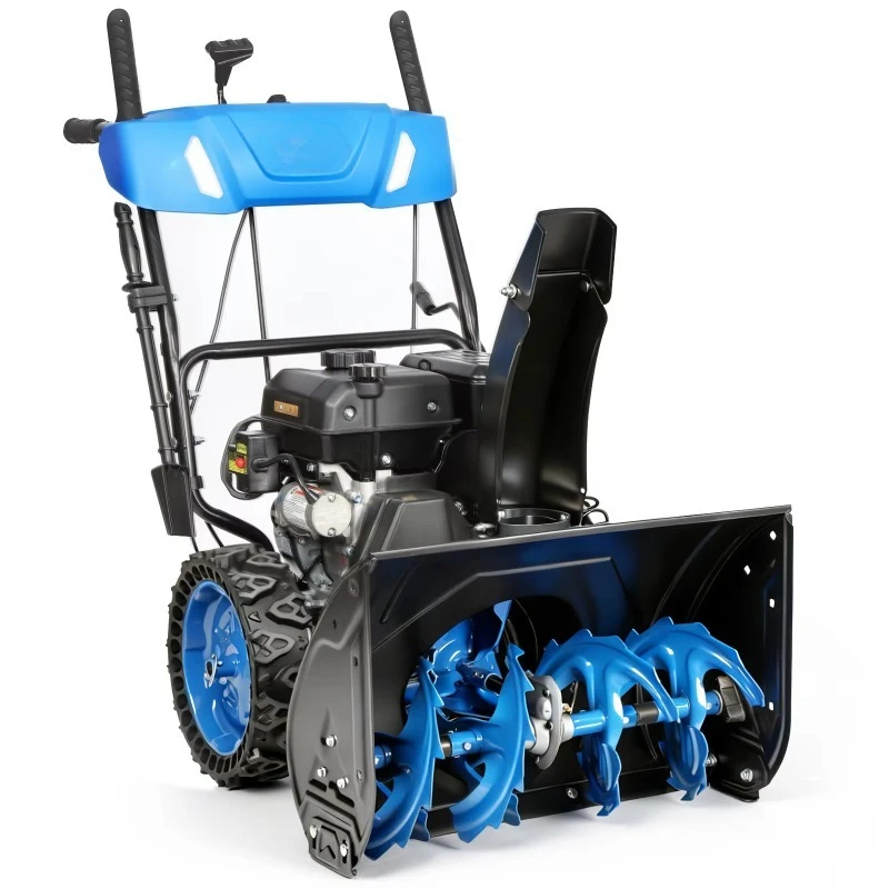 High Performance Snow Plow Snow Thrower Preventing Discharge Chute Clogging Issues For Large Residential Association Driveways
