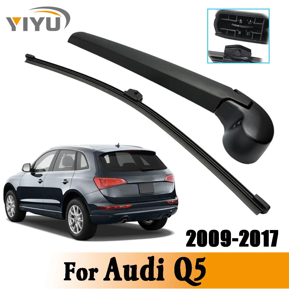 1/2PCS Heckscheibenwischer Scheibenblatt Wischerarm Kit für Audi Q5 	 2009–2017 Windschutzscheibe, Windschutzscheibe, Heckscheibe, Zubehör