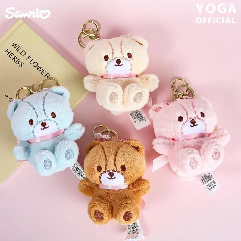 Kawaii Sanrio Hello Kitty Tiny Chum ของเล่นตุ๊กตาพวงกุญแจการ์ตูนกระเป๋าเป้สะพายหลังจี้ตุ๊กตาตกแต่งสาวของขวัญวันเกิดสร้างสรรค์