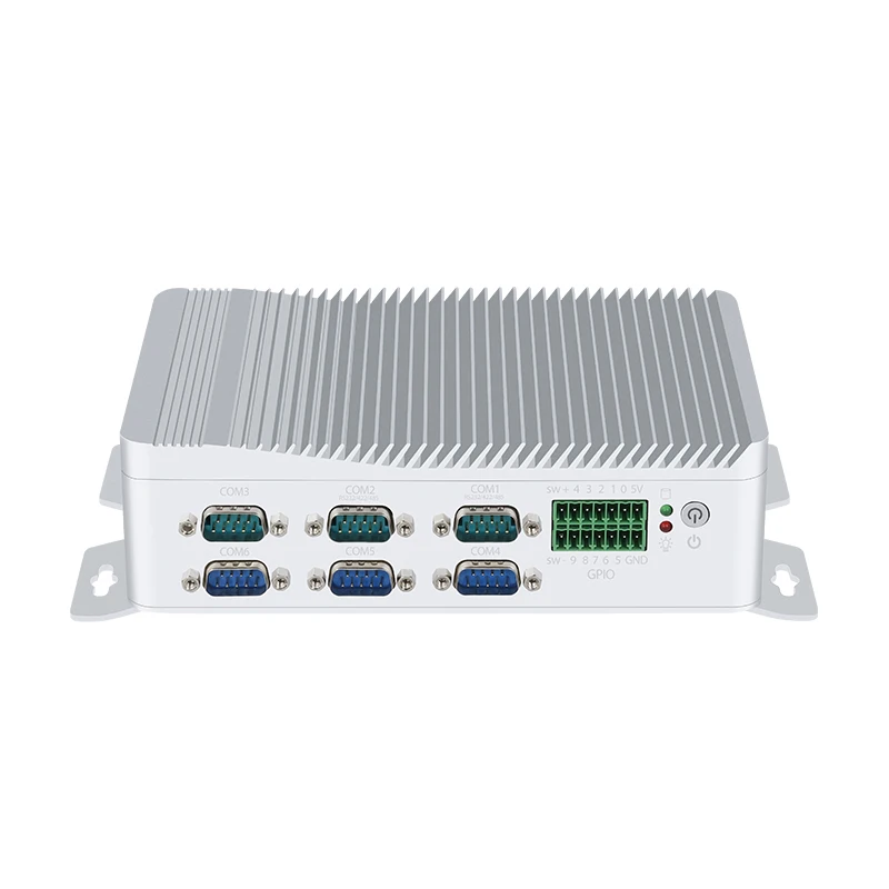 كمبيوتر صناعي صغير Inter i3-6157U يدعم Linux Pfsense GPIO WiFi مع 2xLAN 6xCOM 6xUSB 1xHDMI 1xVGA Windows10 جاهز