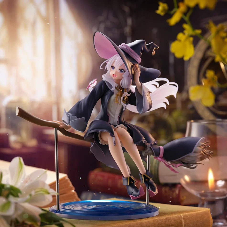 New Anime Wandering Witch: The Journey Of Elaina 20cm Elaina PVC Action Figure Model Toys For Kids Birthday Gift