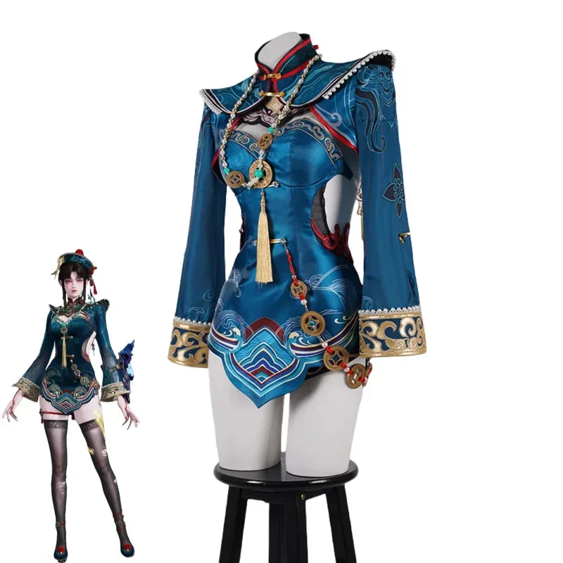 Игра Naraka: Bladepoint Tessa, карнавальный костюм, чернильный прогулочный маленький зомби, платье Cheongsam, женские сексуальные карнавальные костюмы на Хэллоуин; 2k