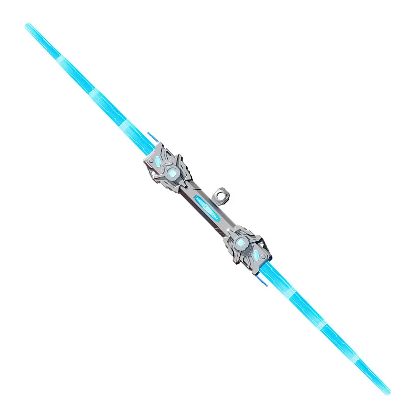 Children's Toy Double-Edged Laser Sword Planet Telescopic Light-Up Sword Two-In-One Children's Light-Up Battle Toy Birthday Gift