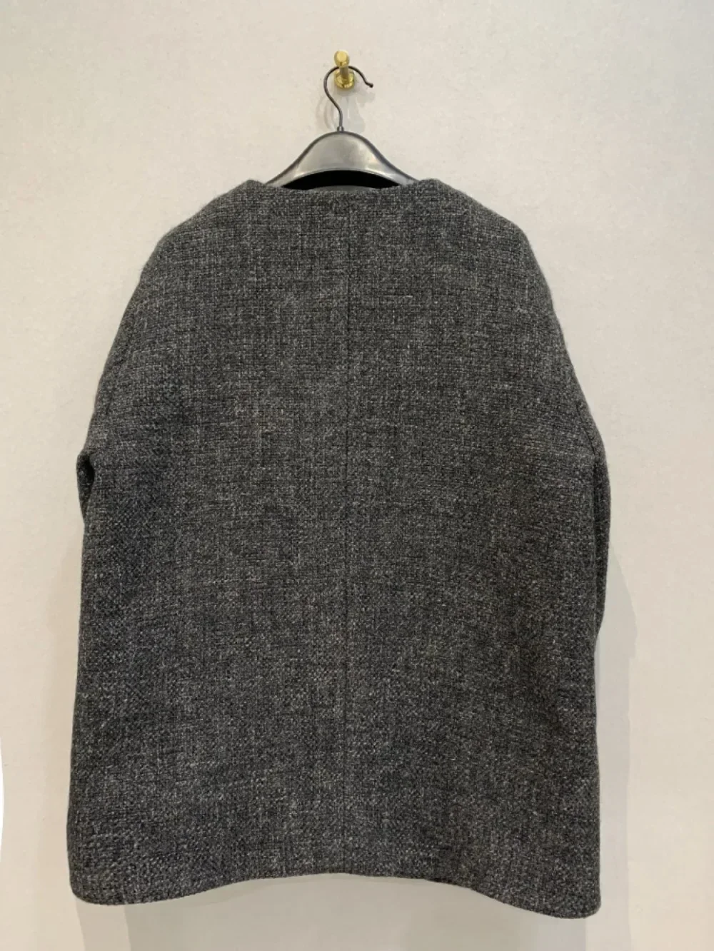 Kuzuwata New Moda Simple French Style Coat Casual Loose Tweed Slim Small Fragrance Jacket Japan Vintage Single Breasted Outwears