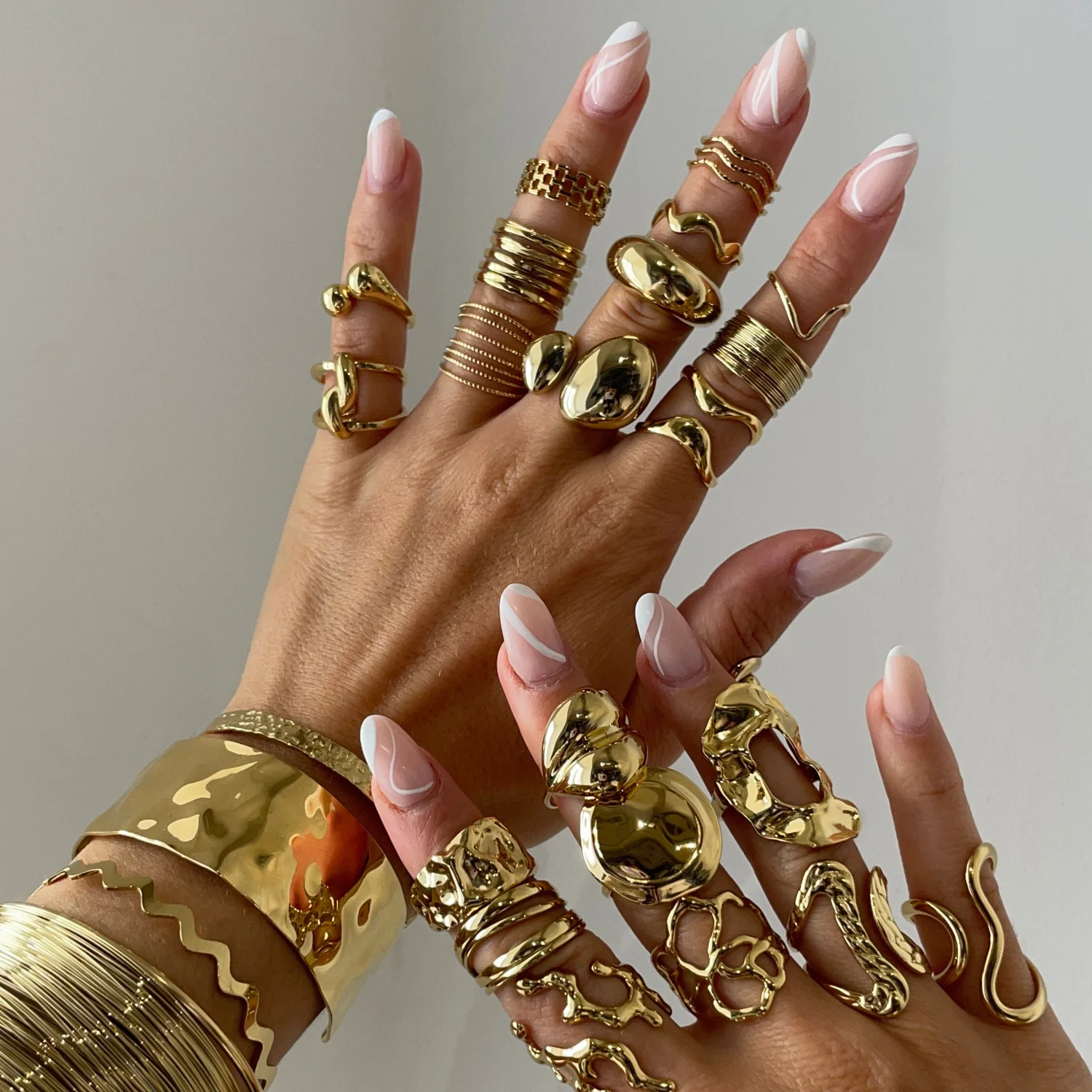 Uworld Minimalist Line Ring 18K Gold Color Plated Stainless product image from Kayea’s Collections
