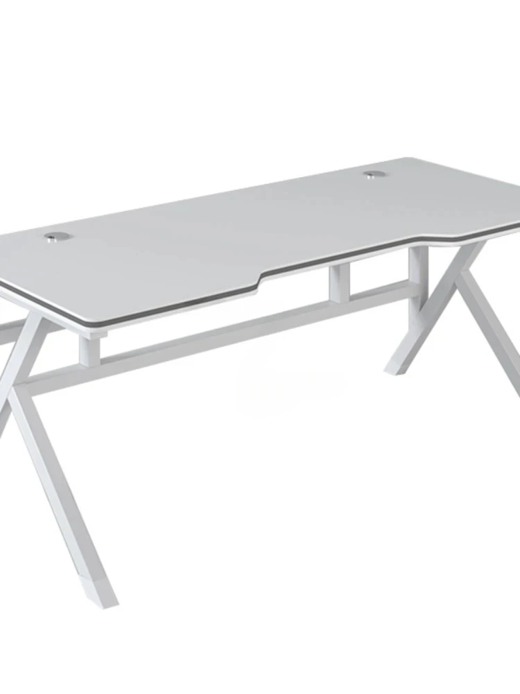 Nordic Manmade Board Computer Desk Office Furniture Bedroom Gaming Desk Simple Personality Household White Gamer Pc Table