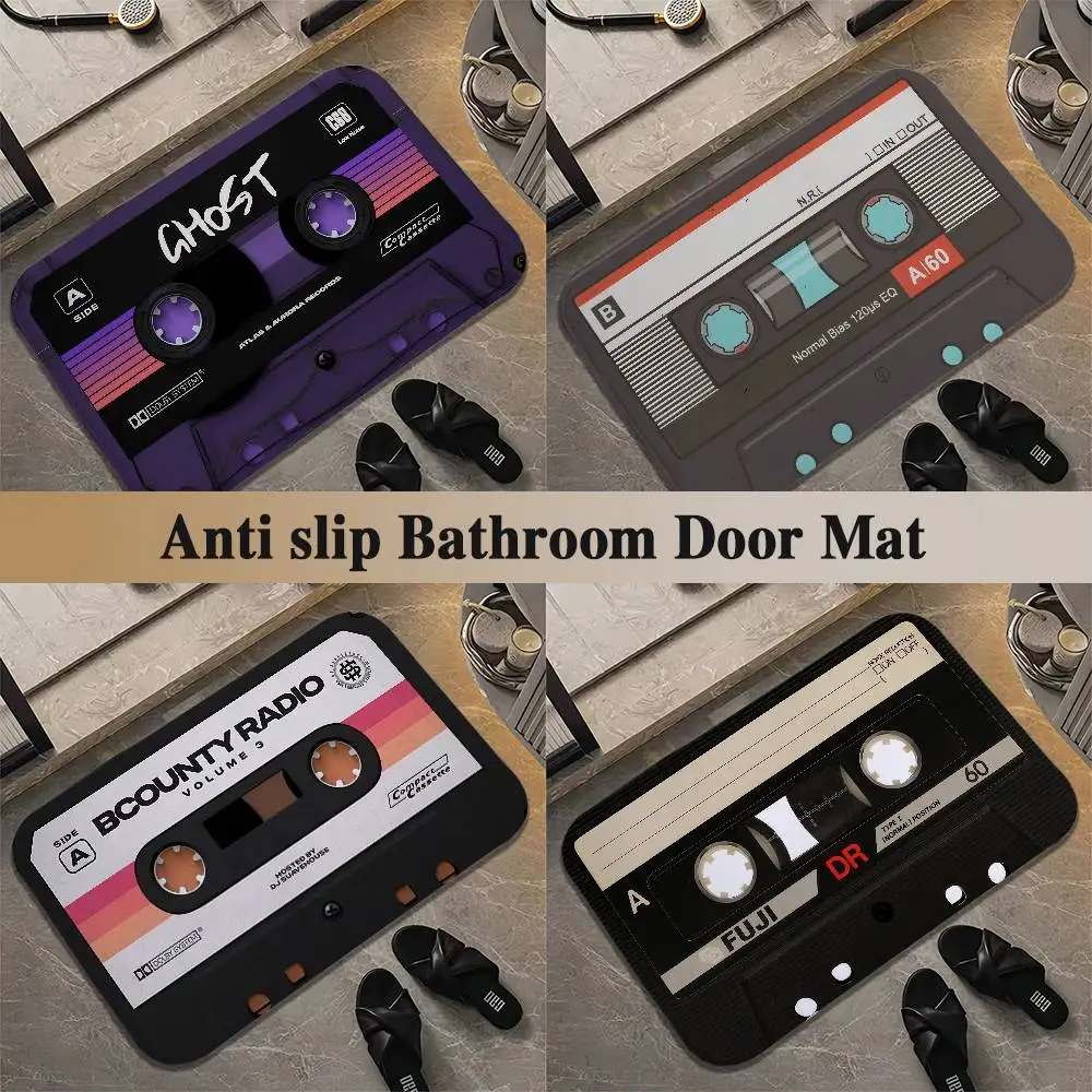 

Retro Tape Pattern Floor Mat Printed Large Carpets Living Room And Bedroom Carpets Bathroom Anti Slip Door MATS Small Carpets