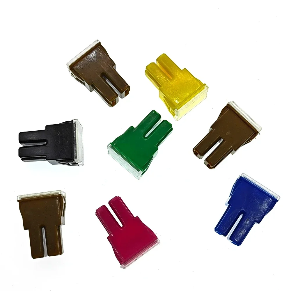

100PCS Automotive Car Truck Van Square Fuse 32V DC Long Foot Female Fuse 20A 30A 40A 50A 60A 70A 80A 90A 100A 120A