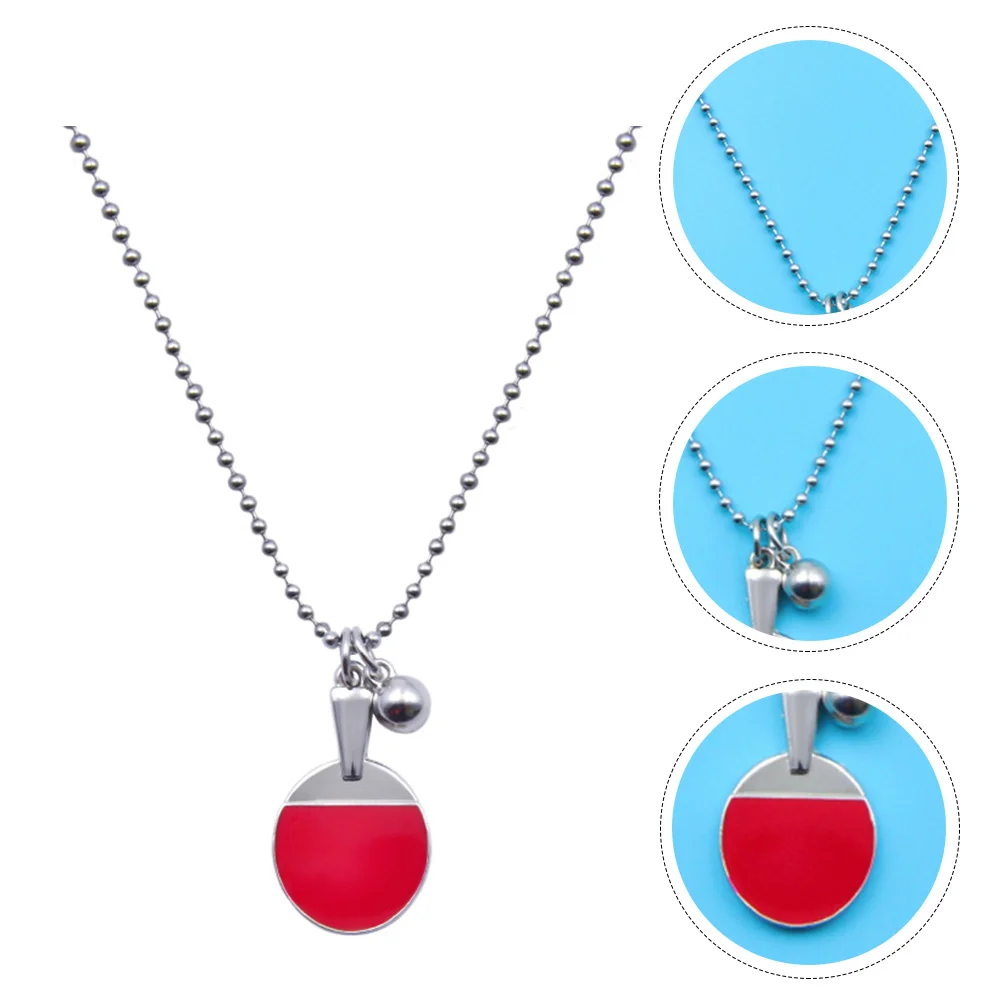 

of The Lid Table Tennis Necklace Adornment Elaborate Ring Fashion Decorative Pendant