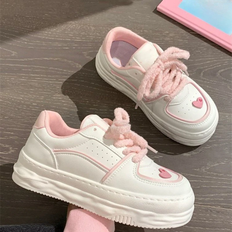 Little White Shoes Female Autumn and Winter 2023 New Fashion Casual Simple All-match Thick Bottom Women Shoes Autumn and Winter