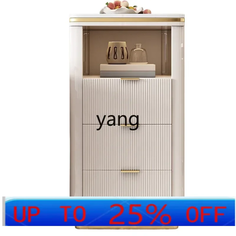 

LH living room kitchen light luxury wall storage side cabinet narrow bedroom four or five chest cabinet solid wood