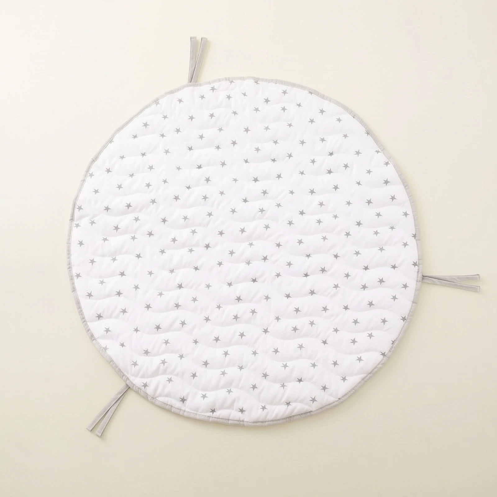 Infant Play Mat Mat Textured Baby Floor Mat Quilted Playmat Neutral Cozy for Infants, Nursery, Playroom