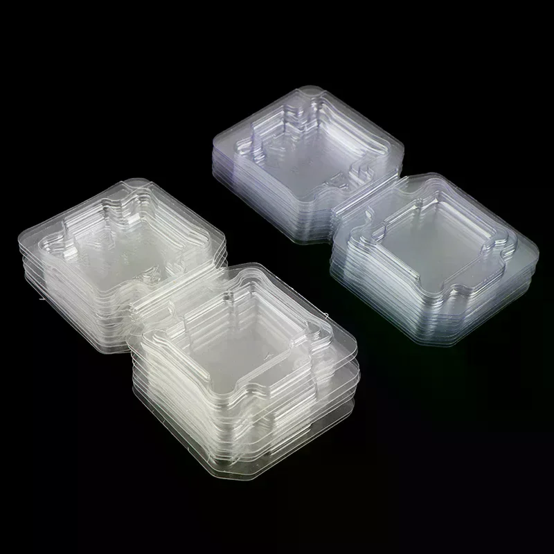 10pc CPU Box CPU Plastic Protective Case CPU Clamshell Tray Case Container