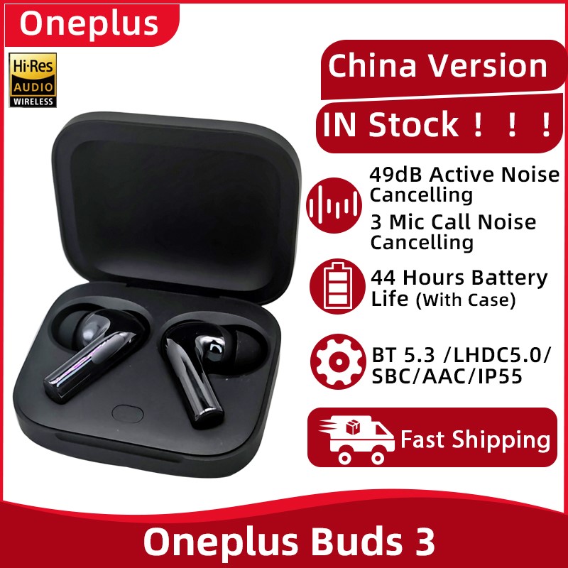  Oneplus Buds 3 49dB Active Noise Cancelling TWS Bluetooth Earphone mic AI Call Noise Cancelling Wireless Headphone For Oneplus12 