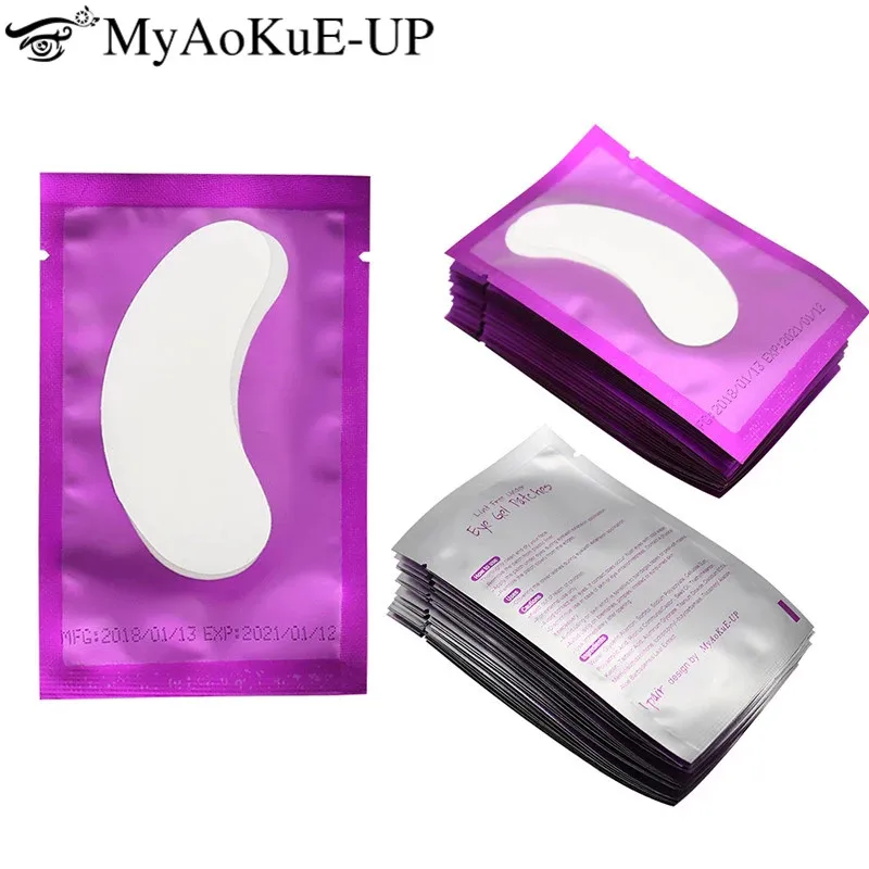 Hot Under Eye Pads Stickers Patches Eyelash Extension 200 Pairs Eye Lash Paper Patches Application Make Up Tools