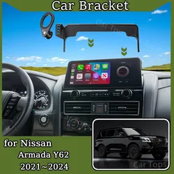 Car Mount for Nissan Armada Y62 2021~2024 New Magnetic MagSafe Screen Mobile Phone Holder Bracket Gravity Stand Auto Accessories