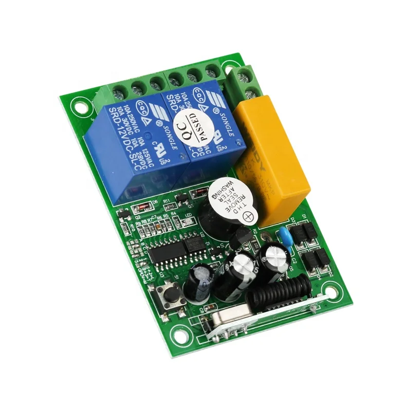 AC 220V 433MHz/315MHz Universal 1 Channel Wireless Rf Remote Controller For Positive And Negative Rotation Of Motor