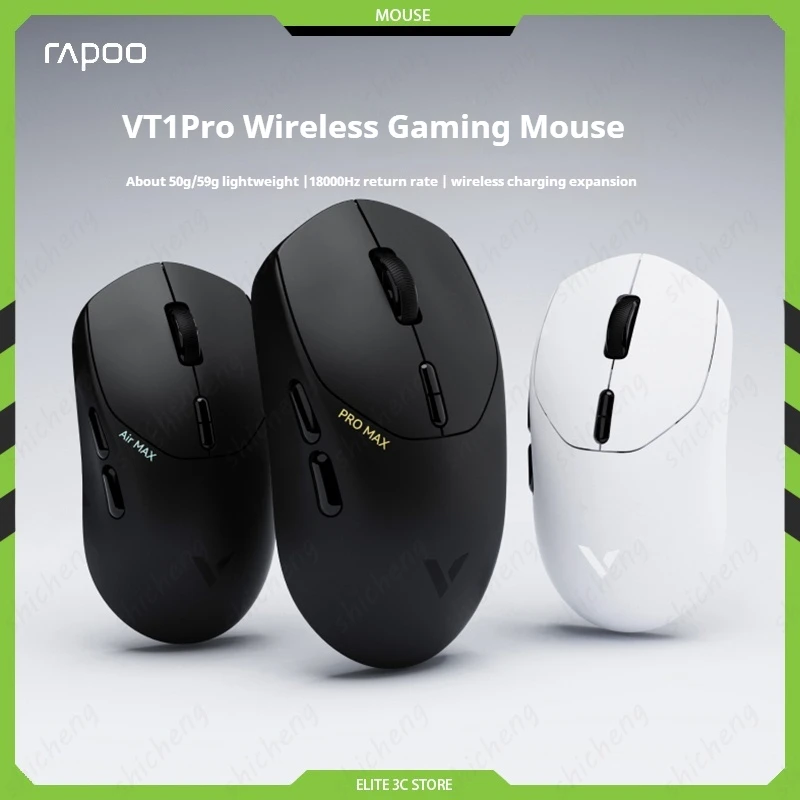 

Беспроводная игровая мышь Rapoo Vt3/Vt1 Pro Paw3398, легкая эргономичная игровая мышь для киберспорта