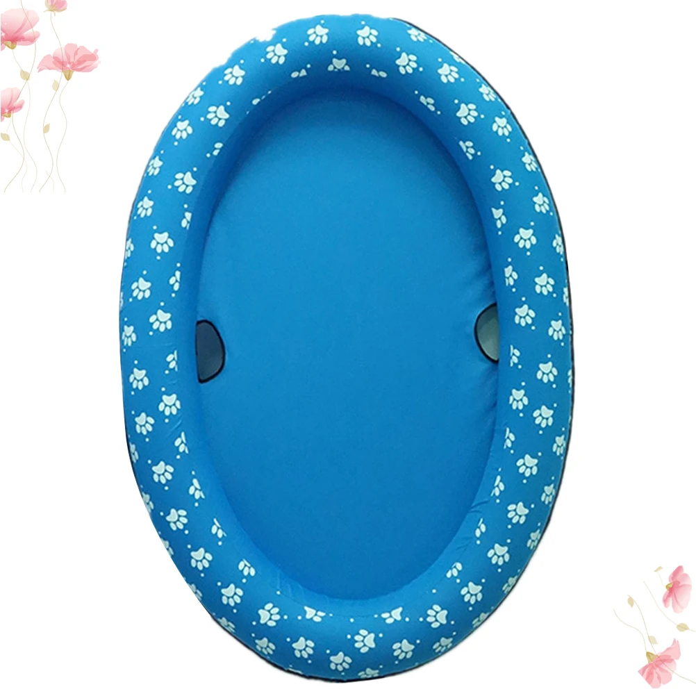

1 pc Vacuum Inflatable Pet Floating Pool Foldable Swimming Mat For Dogs Cats Toddlers Easy Storage Outdoor Pool Mat