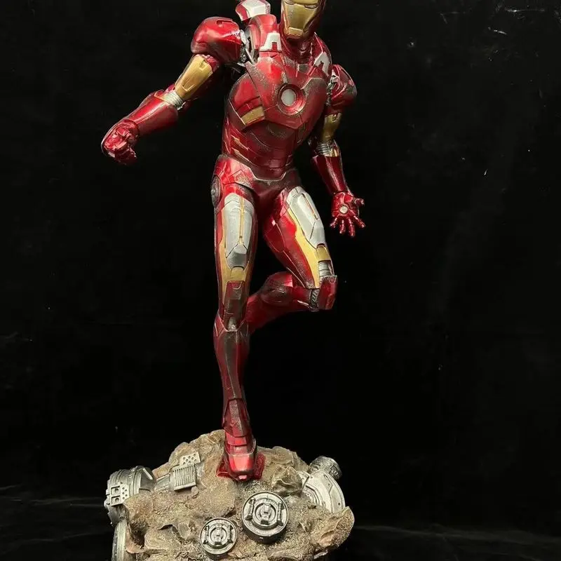 32cm Avengers Marvel Iron Man Mk7 Character Model Surrounding Resin Statue Home Decoration Accessories Creative Gifts Toy Gifts