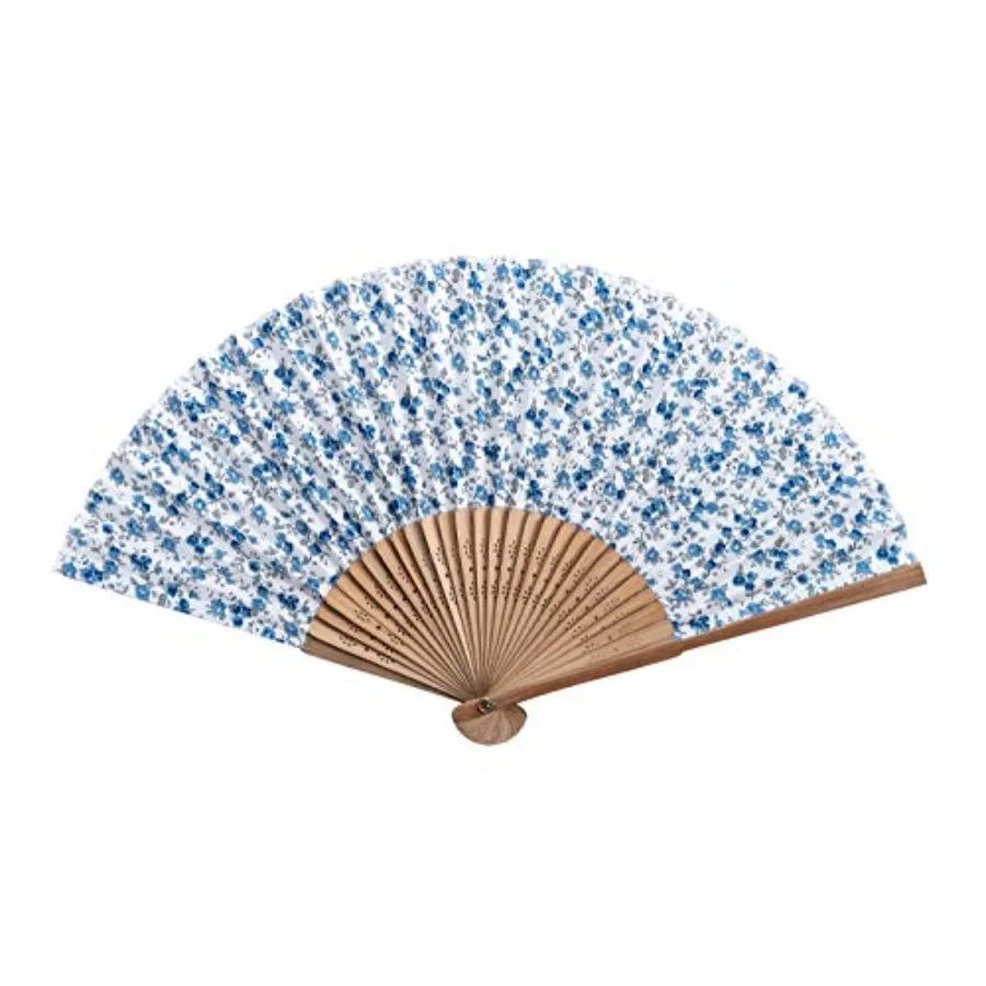 Hand Fan with Beautiful Fabric Printed