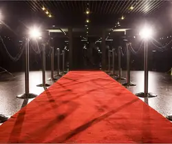 Red Carpet Wedding Stage Stairs Wedding Terrace Exhibition Large Release Conference Outdoor Corridor Running Carpet