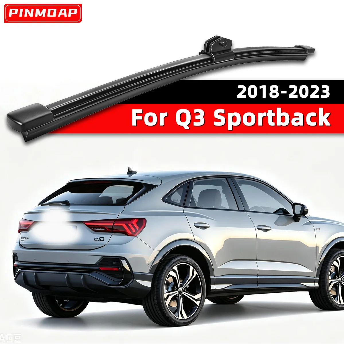 PINMOAP Car Rear Window Wiper Blade Rear Windshield Replacement Suitable For Audi Q3 Sportback 2018-2023 All Weather Rear Wiper