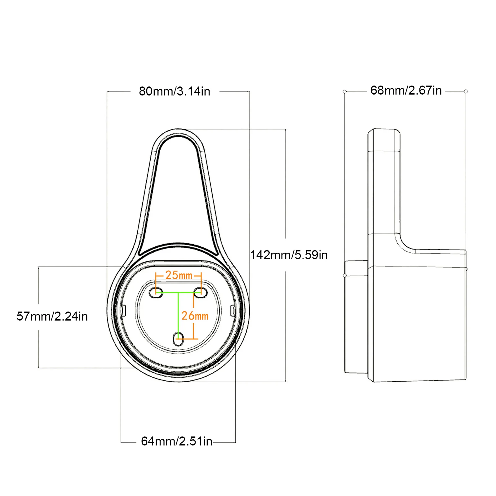 Sturdy EV Charger Holder Holster Dock Electric Vehicle Type 2 Charging Cable Extra Protection Leading Wallbox ABS For EU Plug