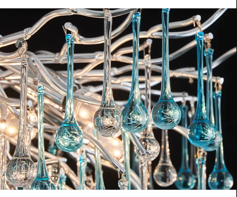 ديكور سقف كريستالي LED لغرفة المعيشة وغرفة النوم وغرفة الطعام والإضاءة الداخلية الردهة والأضواء الفاخرة وديكور المنزل #5