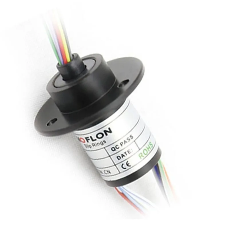 12.5mm OD 23.5mm Length 18 Circuits Slip Ring Conductive Rotary Joint